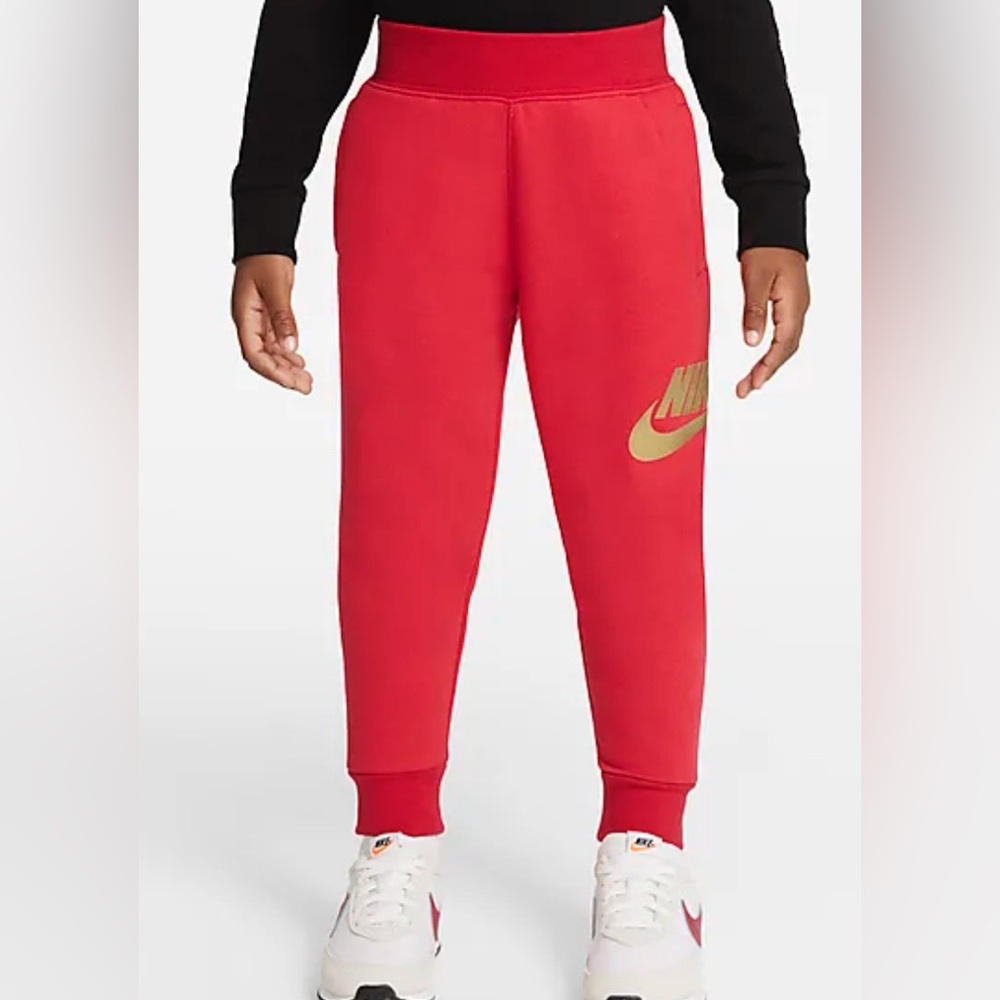 Nike | (4) Toddler Boys Red and Gold Jogggers